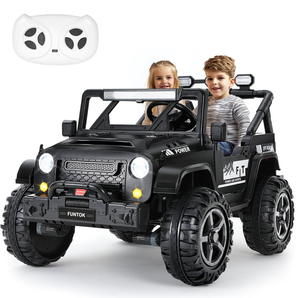 R06S Kids Ride on Truck, Safety Toy 4WD/2WD Remote Control 3 Speeds