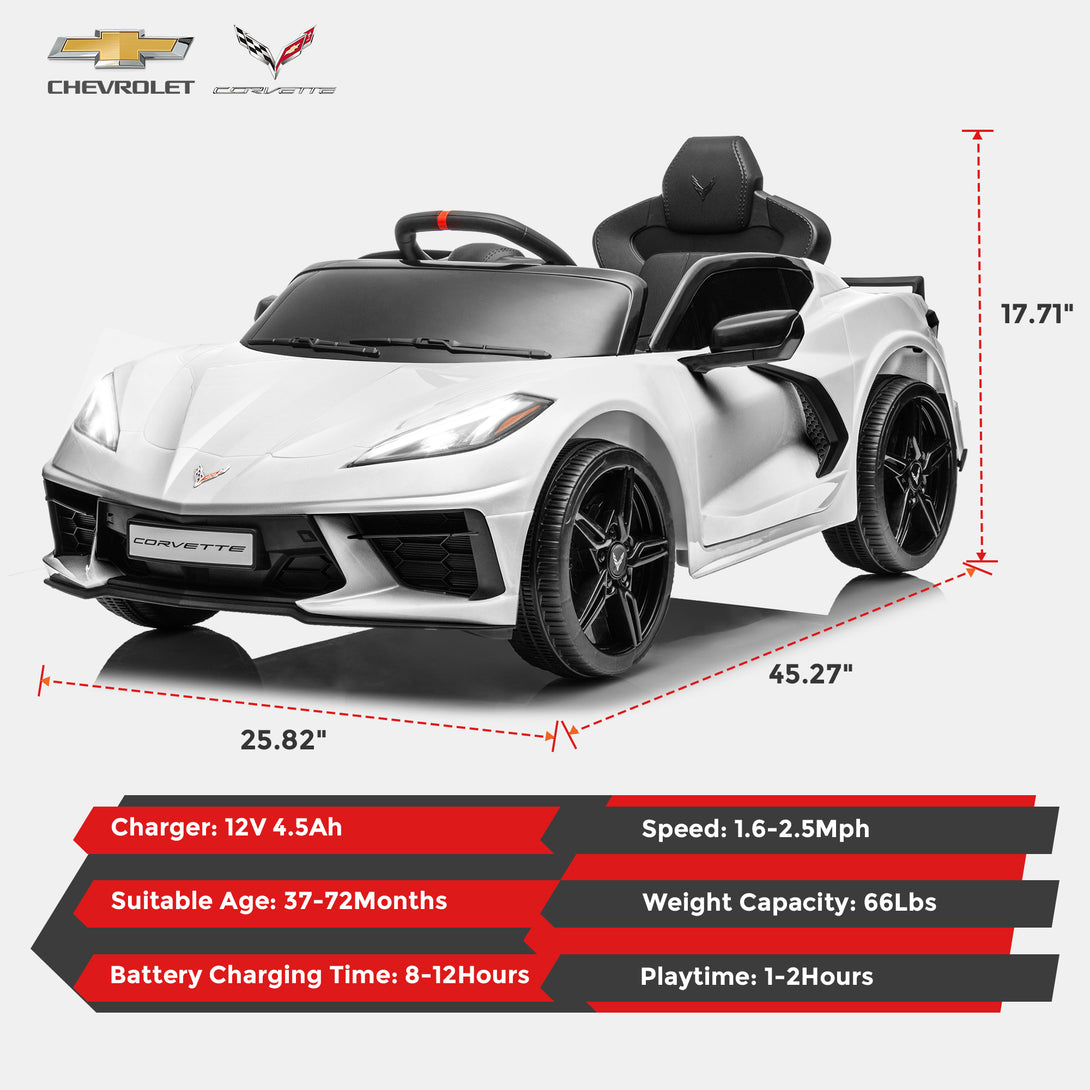 kids-ride-on-car-bluetooth-3-speeds-remote-control-12v-4-5ah-product-dimension