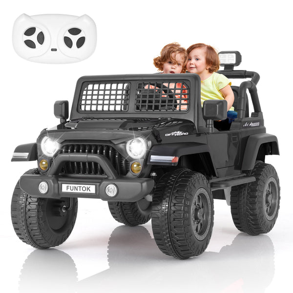r07a-kids-ride-on-truck-bluetooth-12v-7ah-remote-control-2-riding-modes-front-view