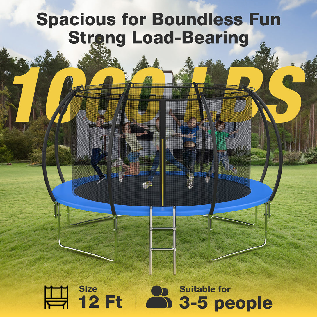 trampoline-with-enclosure-1000-lbs-12ft-net-new-upgraded-recreational-with-waterproof-jump-mat-ladder