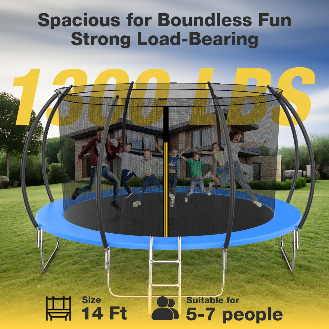 trampoline-with-enclosure-1300-lbs-14ft-net-new-upgraded-recreational-with-waterproof-jump-mat-ladder