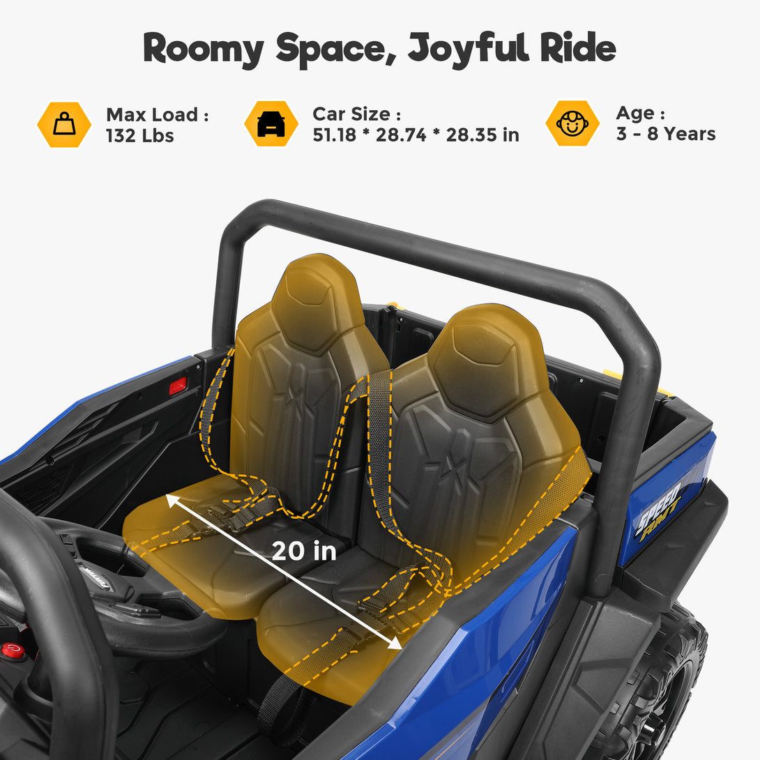 kids-ride-on-car-2-seater-electric-toys-bluetooth-remote-control-24v-roomy-space