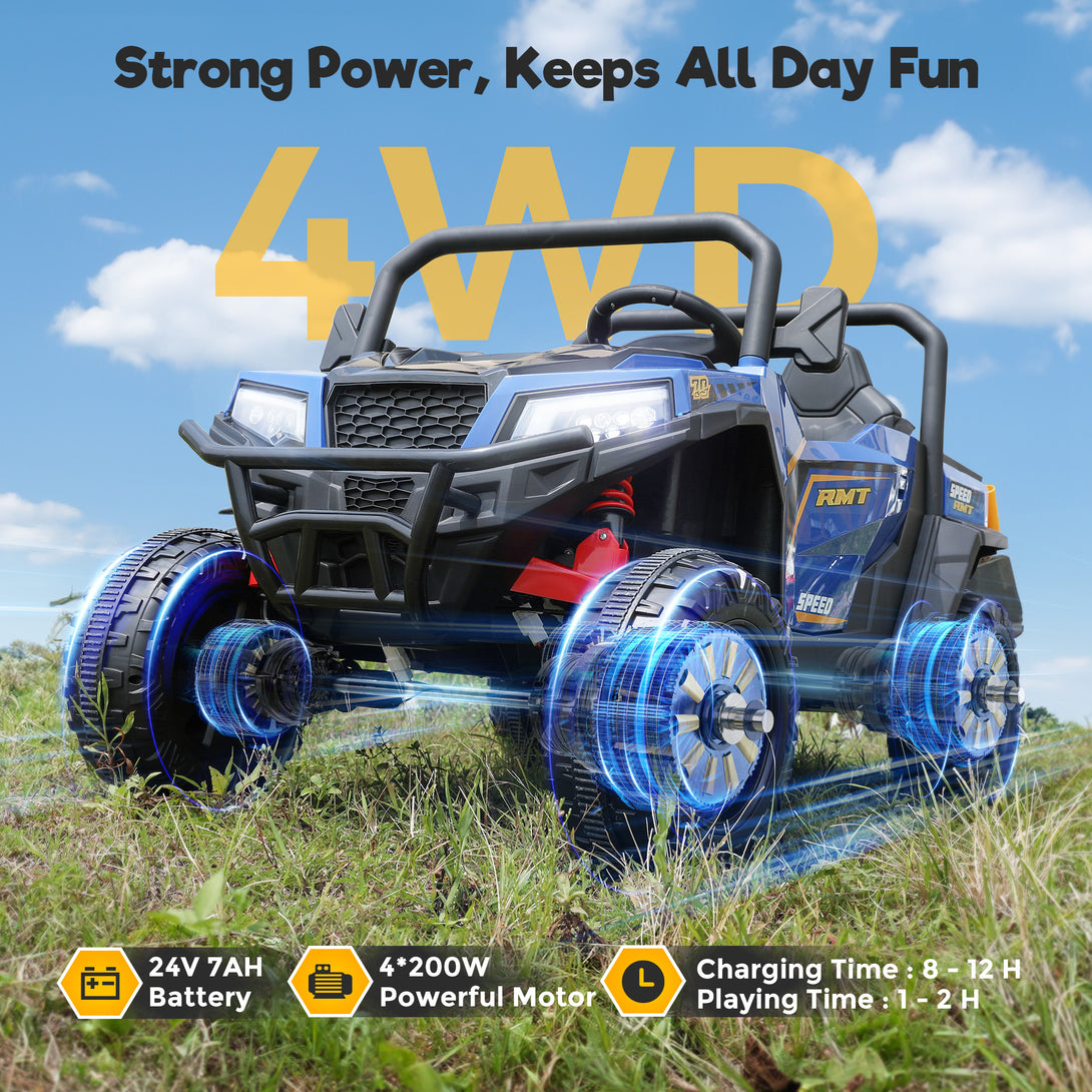 kids-ride-on-car-2-seater-electric-toys-bluetooth-remote-control-24v-strong-power-keeps-all-day-fun